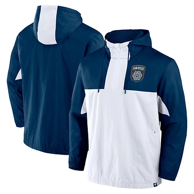 Fanatics San Diego FC Free Kick Woven Quarter-Zip Hoodie Jacket