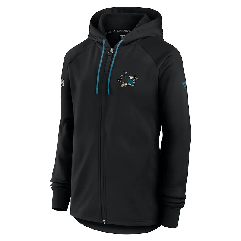 Fanatics San Jose Sharks Authentic Pro Rink Fleece Full-Zip Jacket