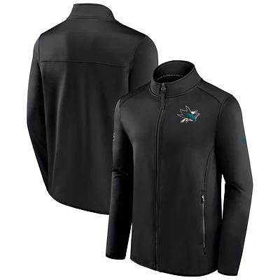 Fanatics San Jose Sharks Authentic Pro Rink Fleece Full-Zip Jacket