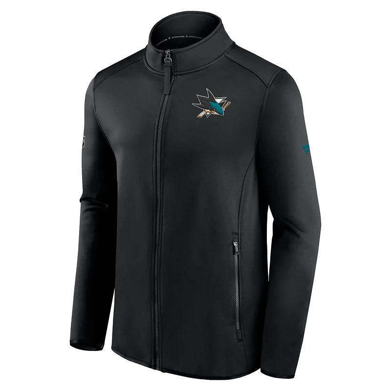 Fanatics San Jose Sharks Authentic Pro Rink Fleece Full-Zip Jacket