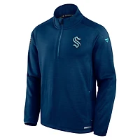 Fanatics Seattle Kraken Authentic Pro Rink Quarter-Zip Jacket