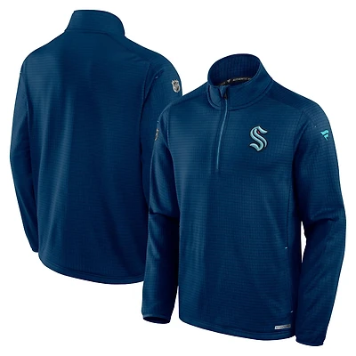 Fanatics Seattle Kraken Authentic Pro Rink Quarter-Zip Jacket