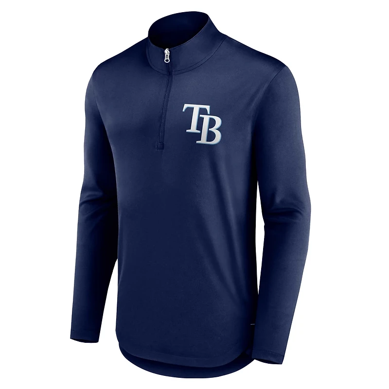 Fanatics Tampa Bay Rays Tough Minded Lightweight Quarter-Zip Pullover