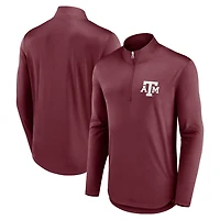 Fanatics Texas AM Aggies Quarterback Mock Neck Quarter-Zip Top
