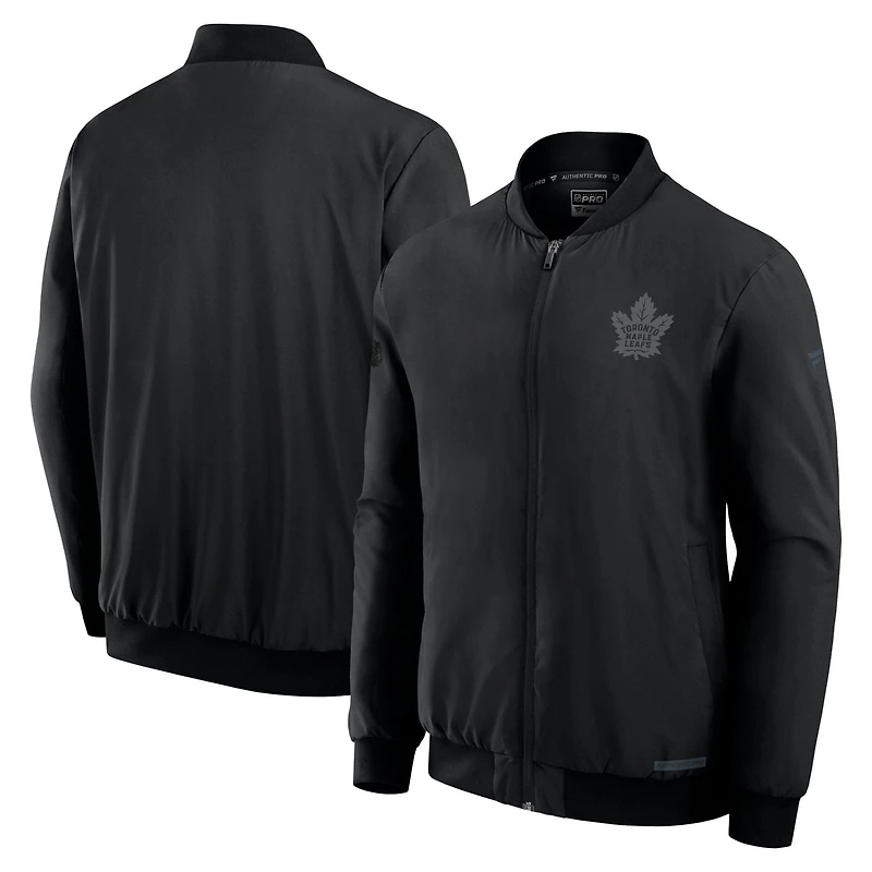 Fanatics Toronto Maple Leafs Authentic Pro Road Full-Zip Bomber Jacket