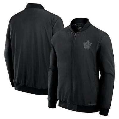 Fanatics Toronto Maple Leafs Authentic Pro Road Full-Zip Bomber Jacket