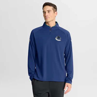 Fanatics Vancouver Canucks Authentic Pro Rink Training Quarter-Zip Pullover