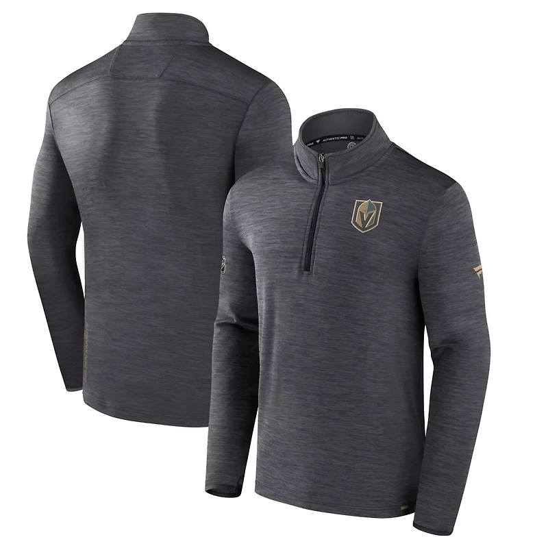 Fanatics Vegas Golden Knights Authentic Pro Quarter-Zip Pullover Top