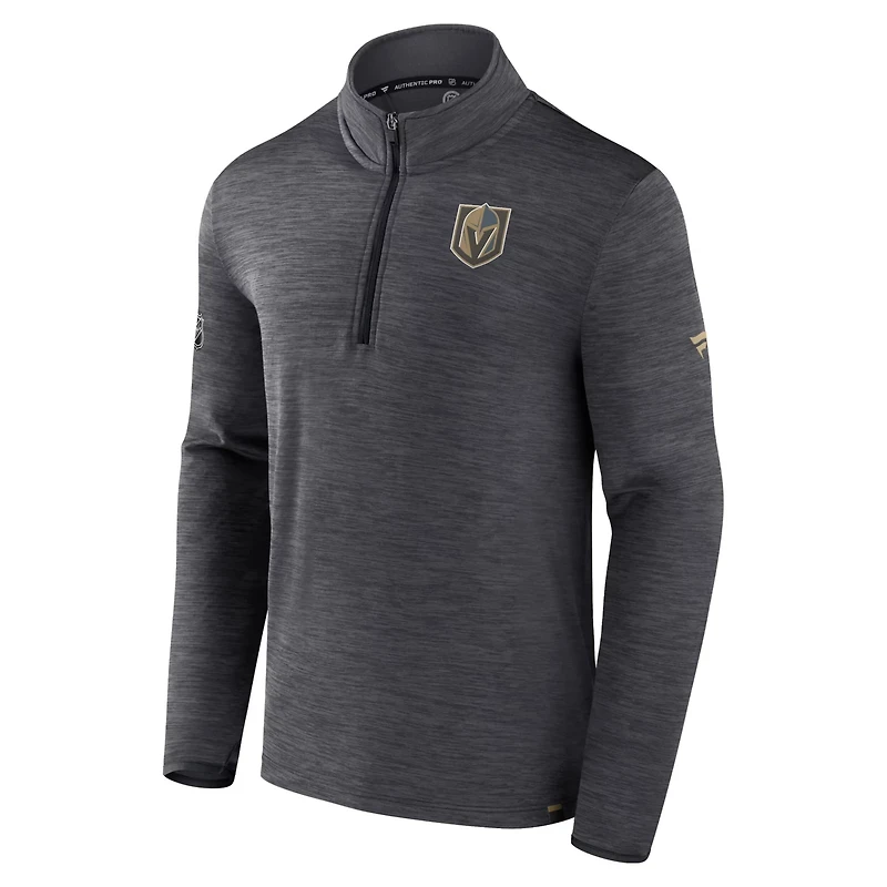 Fanatics Vegas Golden Knights Authentic Pro Quarter-Zip Pullover Top