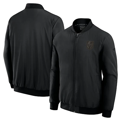 Fanatics Vegas Golden Knights Authentic Pro Road Lightweight Full-Zip Bomber Jacket