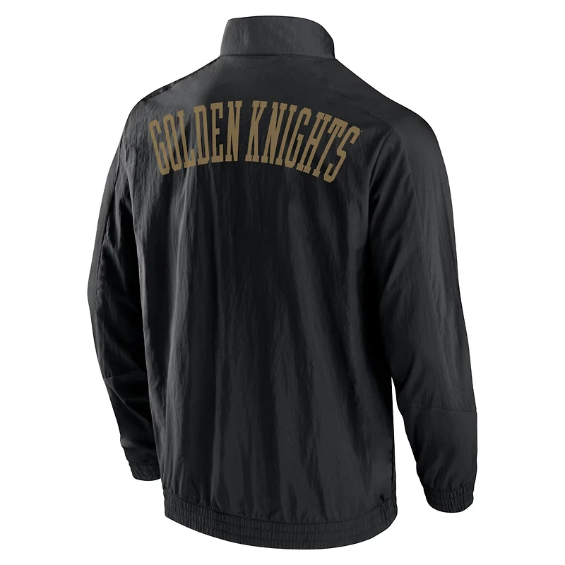 Fanatics Vegas Golden Knights Step Up Crinkle Raglan Full-Zip Windbreaker Jacket