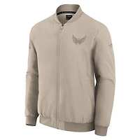 Fanatics Washington Capitals Authentic Pro Road Lightweight Full-Zip Bomber Jacket