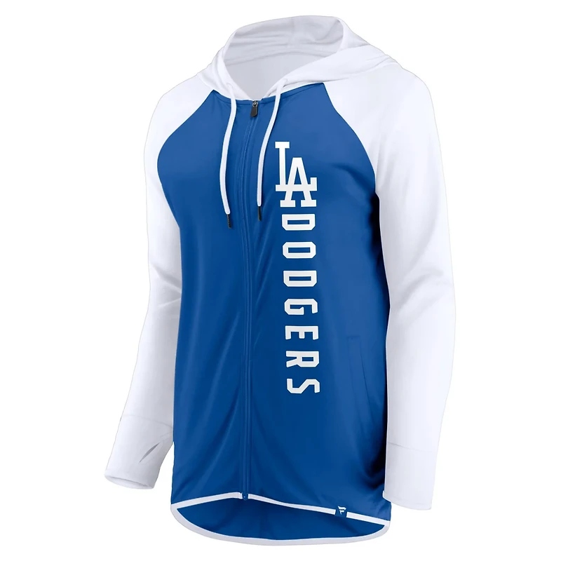 Fanatics White Los Angeles Dodgers Forever Fan Full-Zip Hoodie Jacket