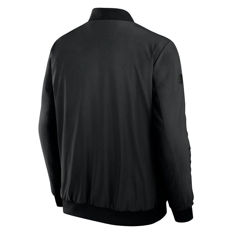 Fanatics Winnipeg Jets Authentic Pro Road Full-Zip Bomber Jacket