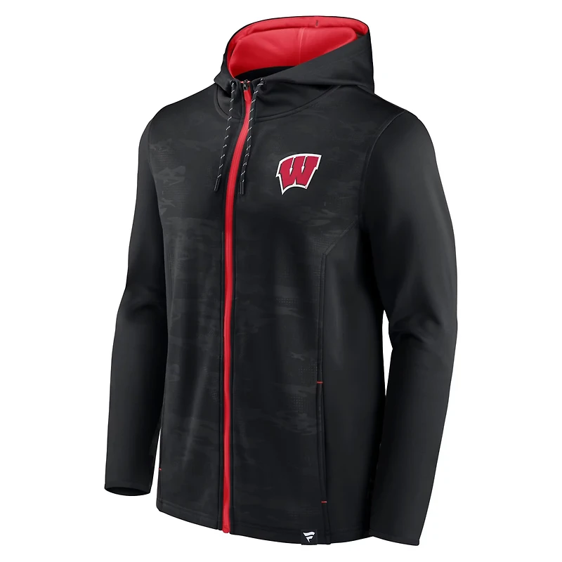 Fanatics Wisconsin Badgers Ball Carrier Full-Zip Hoodie
