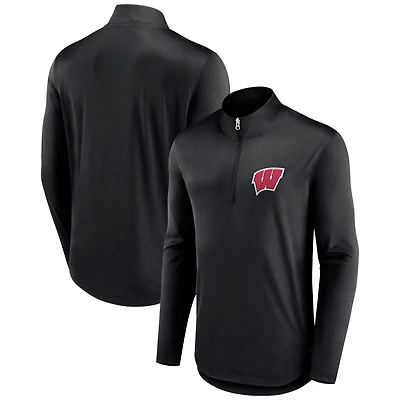 Fanatics Wisconsin Badgers Tough Minded Quarter-Zip Top