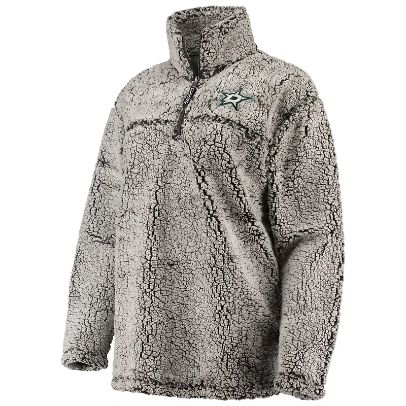 G-III 4Her by Carl Banks Dallas Stars Sherpa Quarter-Zip Pullover Jacket