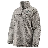 G-III 4Her by Carl Banks Dallas Stars Sherpa Quarter-Zip Pullover Jacket