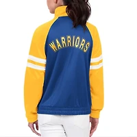 G-III 4Her by Carl Banks Golden State Warriors Main Player Raglan Rhinestone Full-Zip Track Jacket
