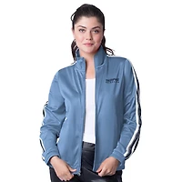 G-III 4Her by Carl Banks Light Navy Memphis Grizzlies Rebel Sequin Bling Full-Zip Track Jacket