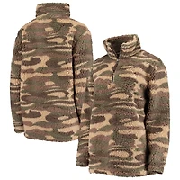 G-III 4Her by Carl Banks Los Angeles Dodgers Sherpa Quarter-Zip Jacket