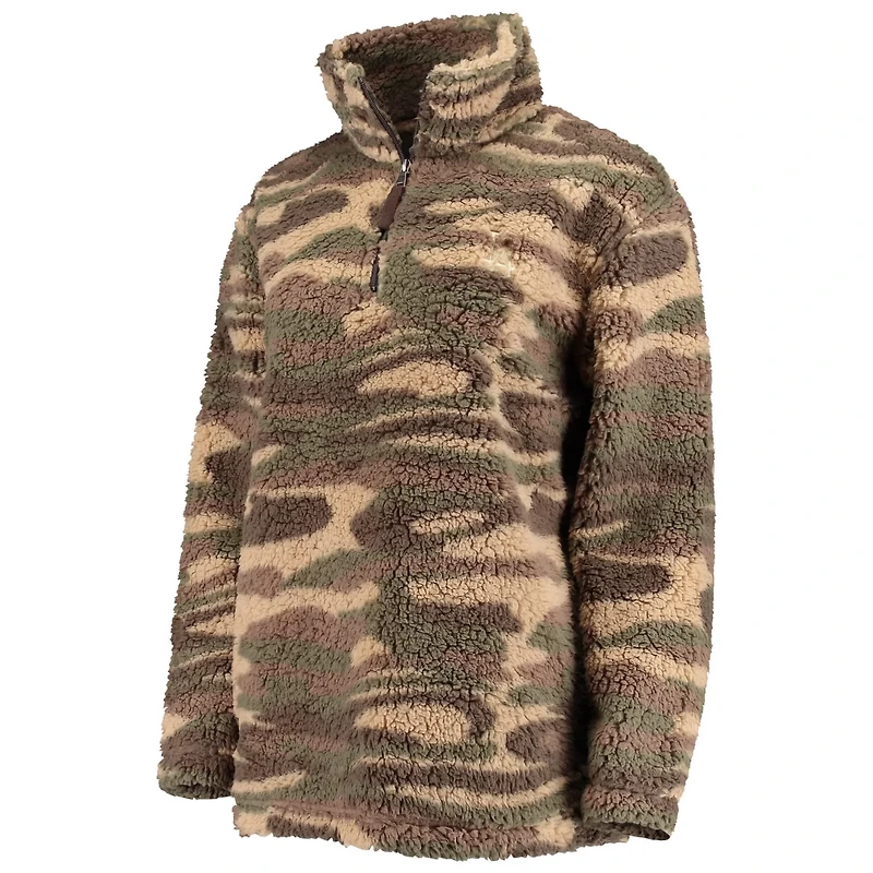 G-III 4Her by Carl Banks Los Angeles Dodgers Sherpa Quarter-Zip Jacket