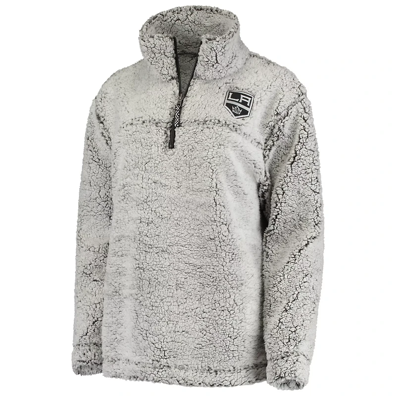 G-III 4Her by Carl Banks Los Angeles Kings Sherpa Quarter-Zip Pullover Jacket