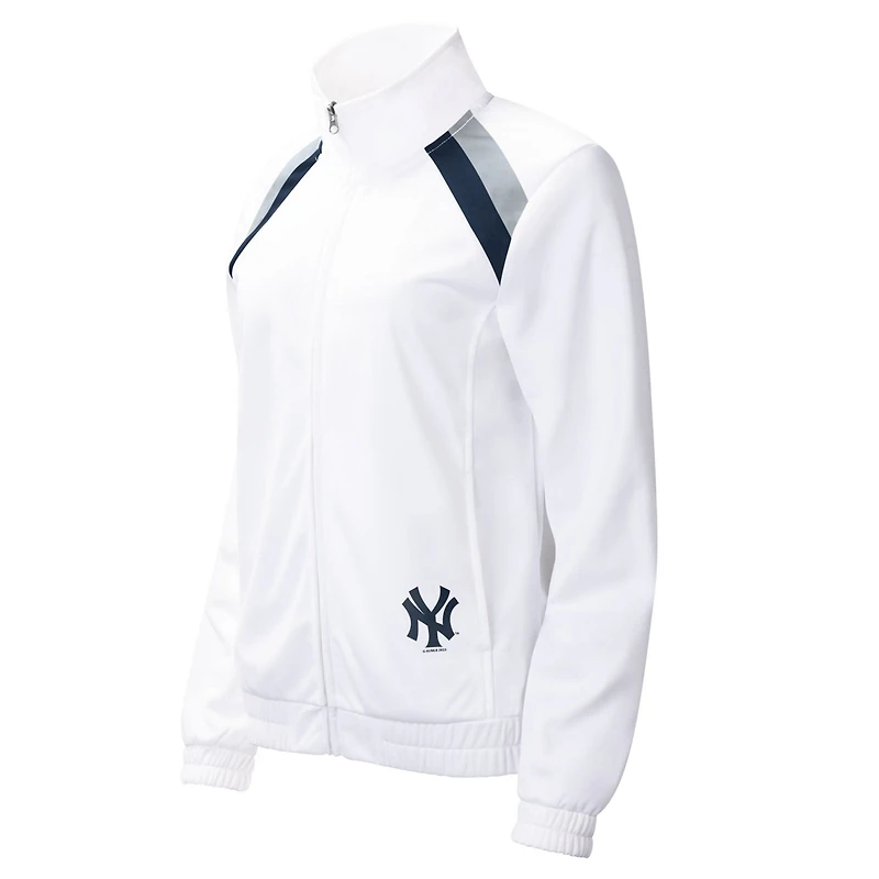 G-III 4Her by Carl Banks New York Yankees Red Flag Full-Zip Track Jacket