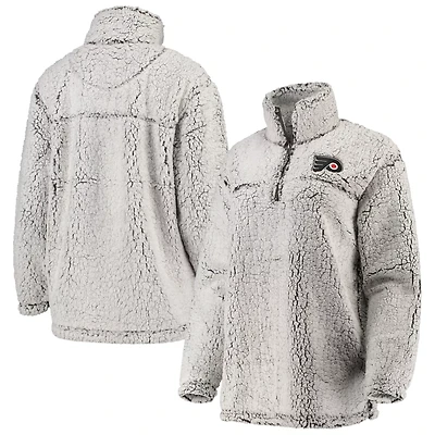 G-III 4Her by Carl Banks Philadelphia Flyers Sherpa Quarter-Zip Pullover Jacket