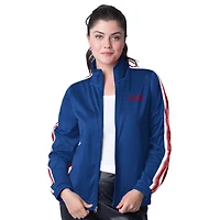 G-III 4Her by Carl Banks Red Philadelphia 76ers Rebel Sequin Bling Full-Zip Track Jacket
