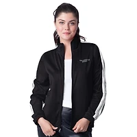 G-III 4Her by Carl Banks Silver San Antonio Spurs Rebel Sequin Bling Full-Zip Track Jacket