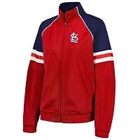 G-III 4Her by Carl Banks St Louis Cardinals First Place Raglan Full-Zip Track Jacket