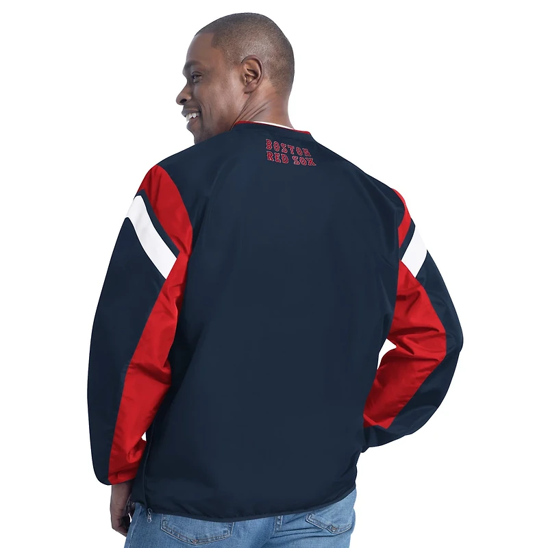 G-III Sports by Carl Banks Boston Red Sox Double Coverage V-Neck Pullover