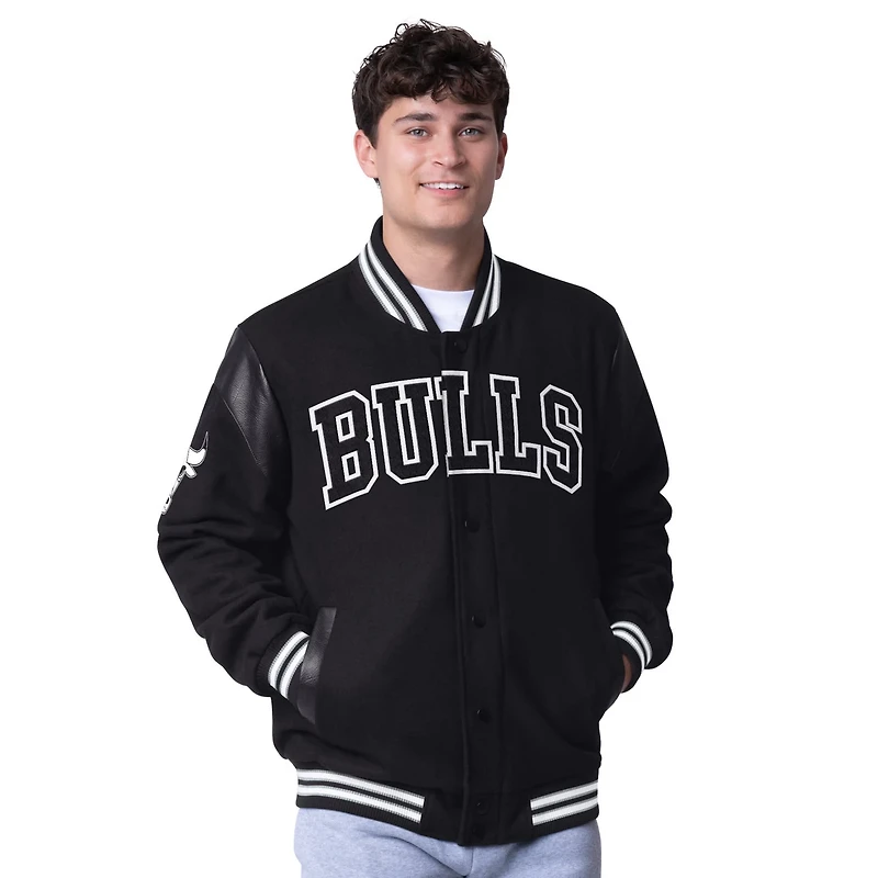 G-III Sports by Carl Banks Chicago Bulls Clutch Hitter Full-Snap Varsity Jacket