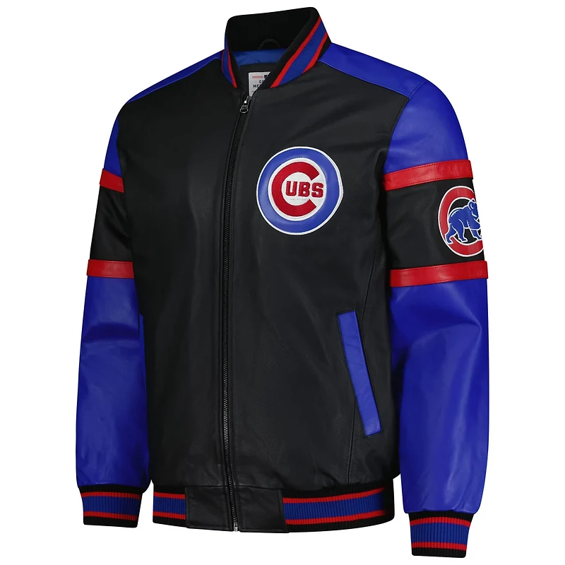 G-III Sports by Carl Banks Chicago Cubs Full-Zip Leather Varsity Jacket