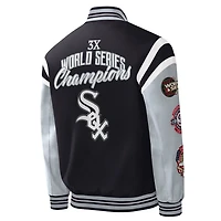 G-III Sports by Carl Banks Chicago White Sox Title Holder Full-Snap Varsity Jacket