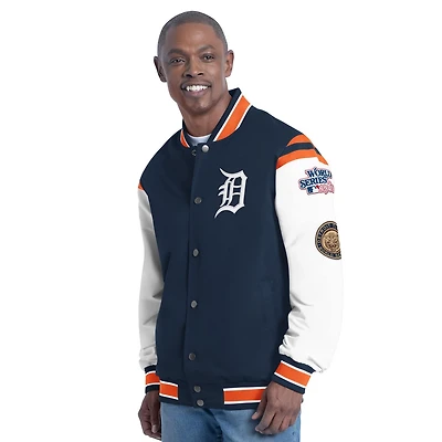 G-III Sports by Carl Banks Detroit Tigers Recruit Commemorative Full-Snap Varsity Jacket