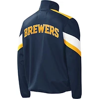 G-III Sports by Carl Banks Milwaukee Brewers Earned Run Full-Zip Jacket