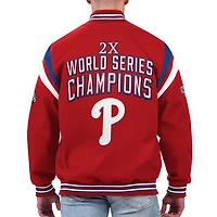 G-III Sports by Carl Banks Philadelphia Phillies Quick Full-Snap Varsity Jacket