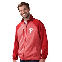 G-III Sports by Carl Banks Philadelphia Phillies Runners Raglan Full-Zip Track Jacket