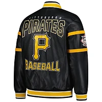 G-III Sports by Carl Banks Pittsburgh Pirates Full-Zip Leather Varsity Jacket