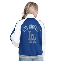 G-III Sports by Carl Banks Royal Los Angeles Dodgers Rally Rhinestone Raglan Full-Zip Track Jacket