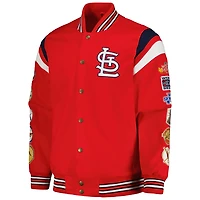 G-III Sports by Carl Banks St Louis Cardinals Quick Full-Snap Varsity Jacket