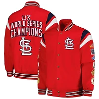 G-III Sports by Carl Banks St Louis Cardinals Quick Full-Snap Varsity Jacket
