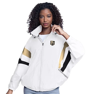 G-III Sports by Carl Banks Vegas Golden Knights Game News Oversized Full-Zip Hoodie Jacket