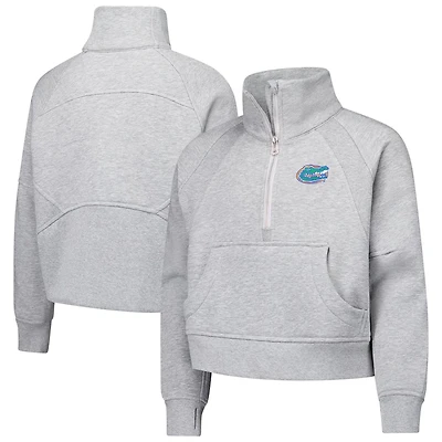 Girls Youth Garb Florida Gators Dawn Raglan Fleece Cropped Half-Zip Sweatshirt