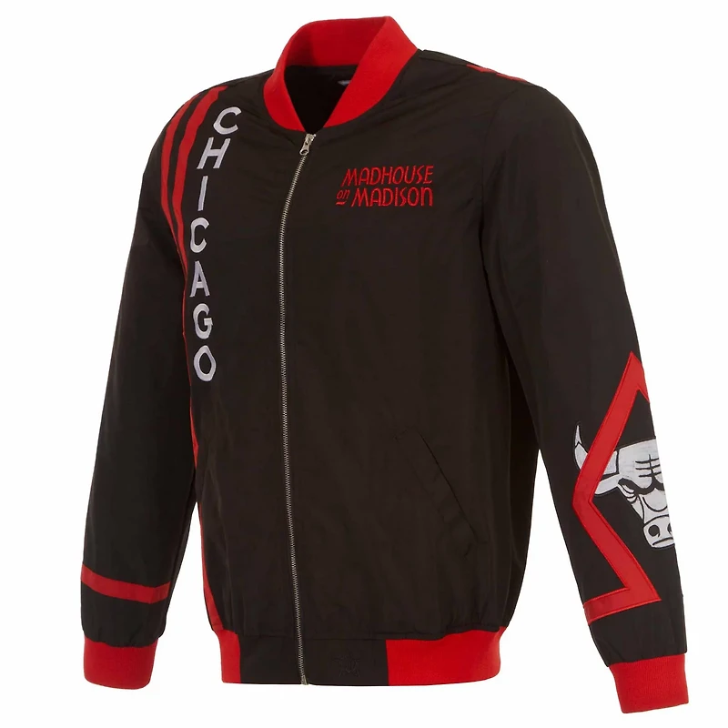JH Design Men’s Chicago Bulls 2023/24 City Edition Full-Zip Bomber Jacket