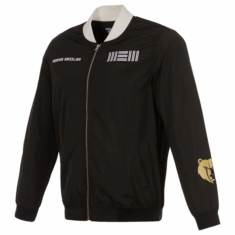 JH Design Men’s Memphis Grizzlies 2023/24 City Edition Nylon Full-Zip Bomber Jacket