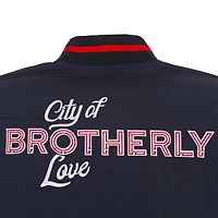 JH Design Men’s Philadelphia 76ers 2023/24 City Edition Nylon Full-Zip Bomber Jacket