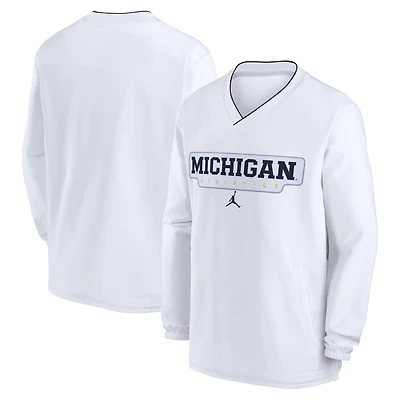 Jordan Brand Michigan Wolverines 2024 Sideline Pullover Windshirt
